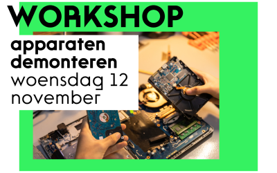 Workshop voor kinderen: Demontage van elektrische apparaten